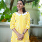 Yellow Striped Cotton Dress