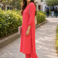 “PINK CITRUS” - Cotton Striped Kurta Set