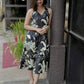 Black Cotton Halter Neck Dress