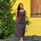 Ajrakh Lotus Printed Aline Kurta/Dress