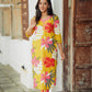 Mustard Yellow Floral Kurta and Pant Set