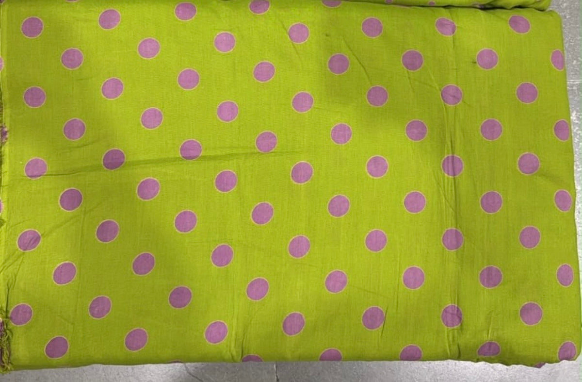 “Greeny Polka” - Cotton Coord Set