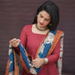 Festive Launch - Cotton Aline Panel kurta with Handmade Kalamkari Dupatta
