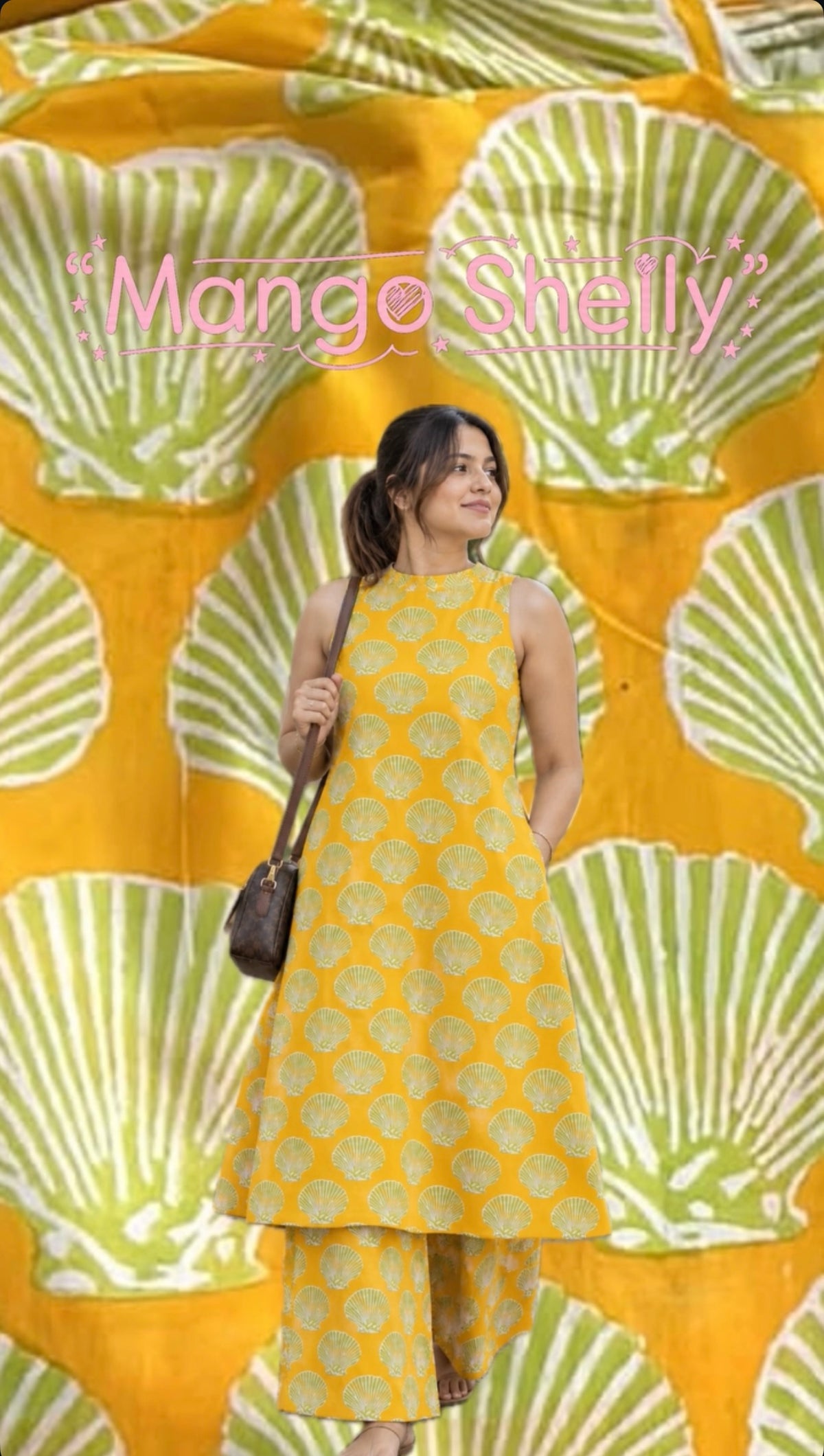 Mango Shelly - Block Printed Cotton Kurta Set