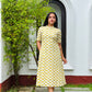 Off White Cheetah Printed Dress