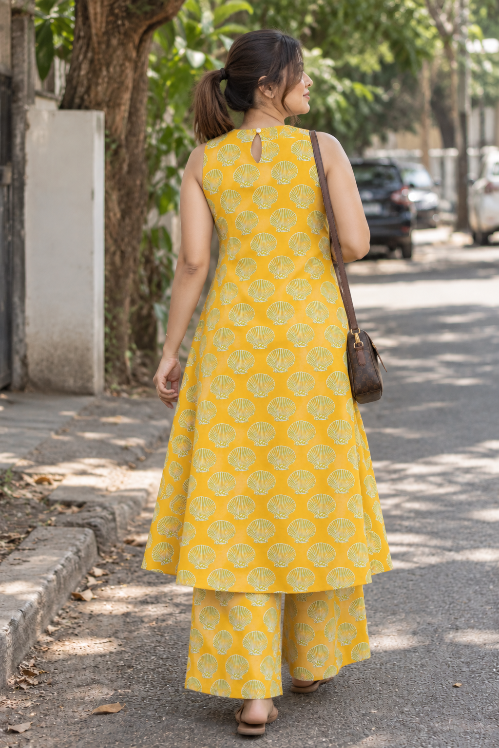 Mango Shelly - Block Printed Cotton Kurta Set