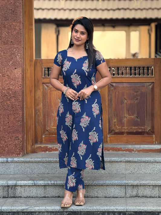 “Imperial Bloom” - Cotton Printed Coord Set