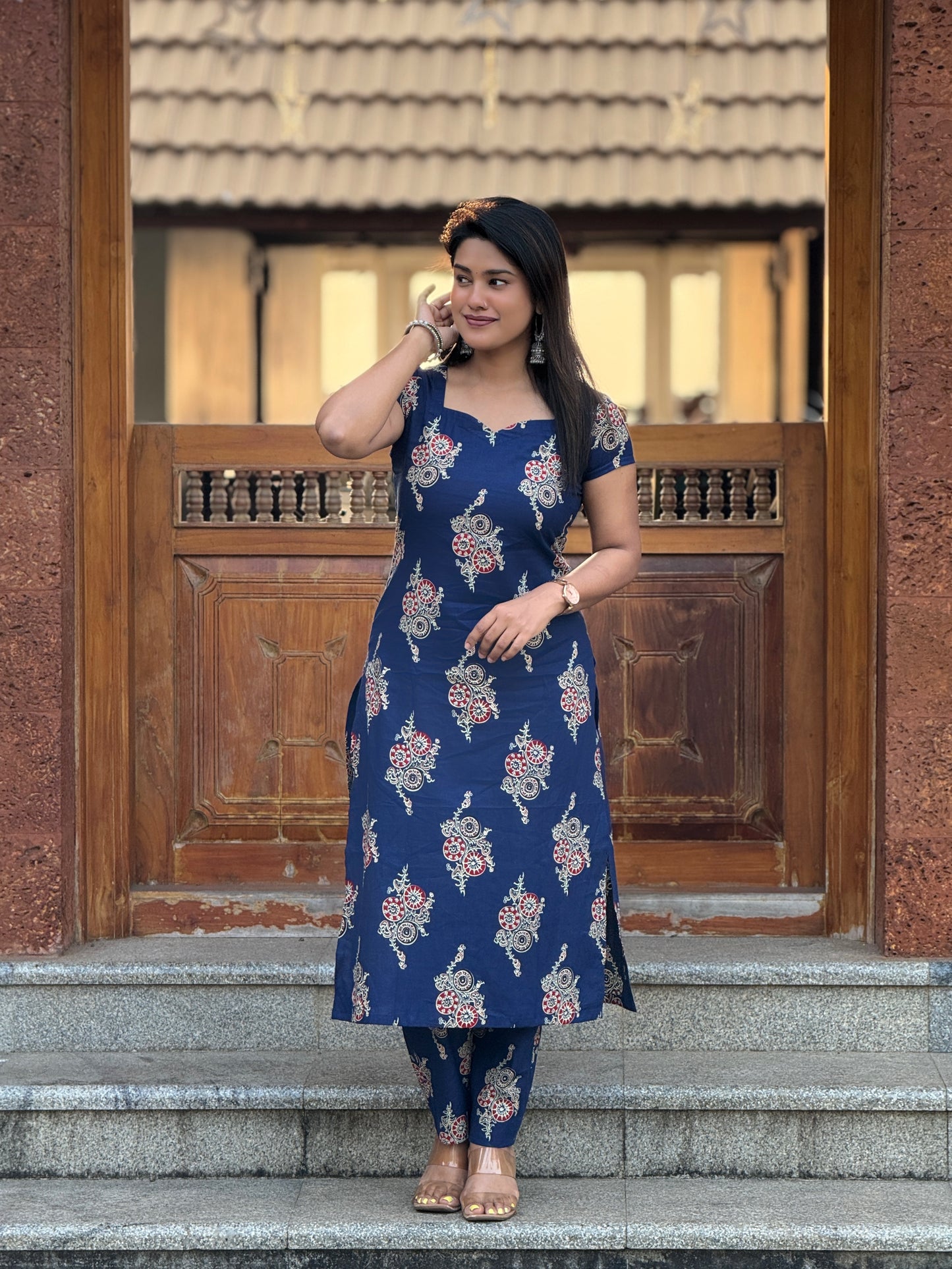“Imperial Bloom” - Cotton Printed Coord Set