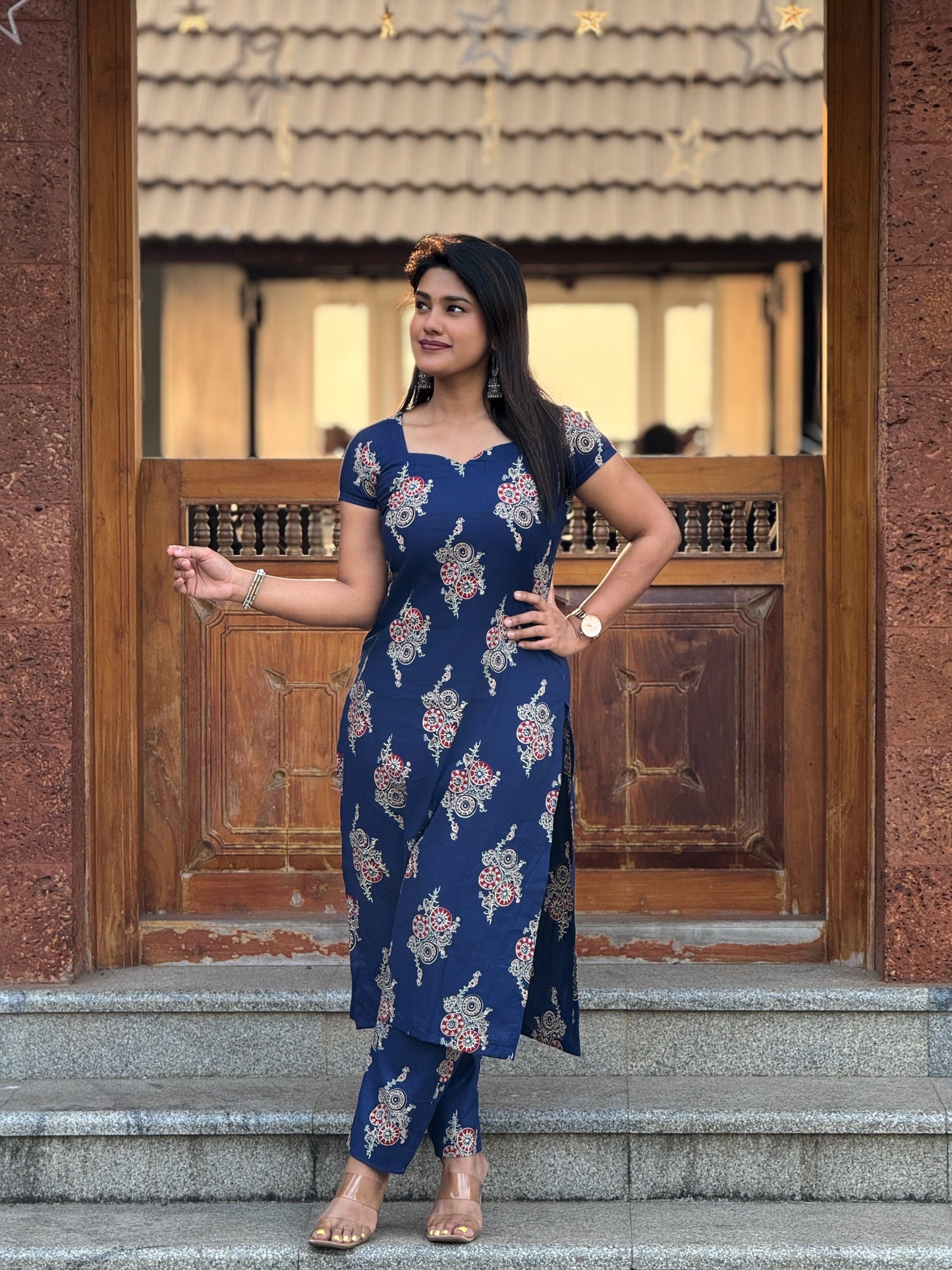 “Imperial Bloom” - Cotton Printed Coord Set