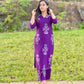 Purple Kurta Pant Set