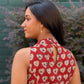 Red Block Printed Heart Dress
