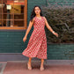 Red Block Printed Heart Dress