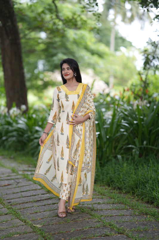 Ponnonam 2026 - Cotton Printed Suit Set
