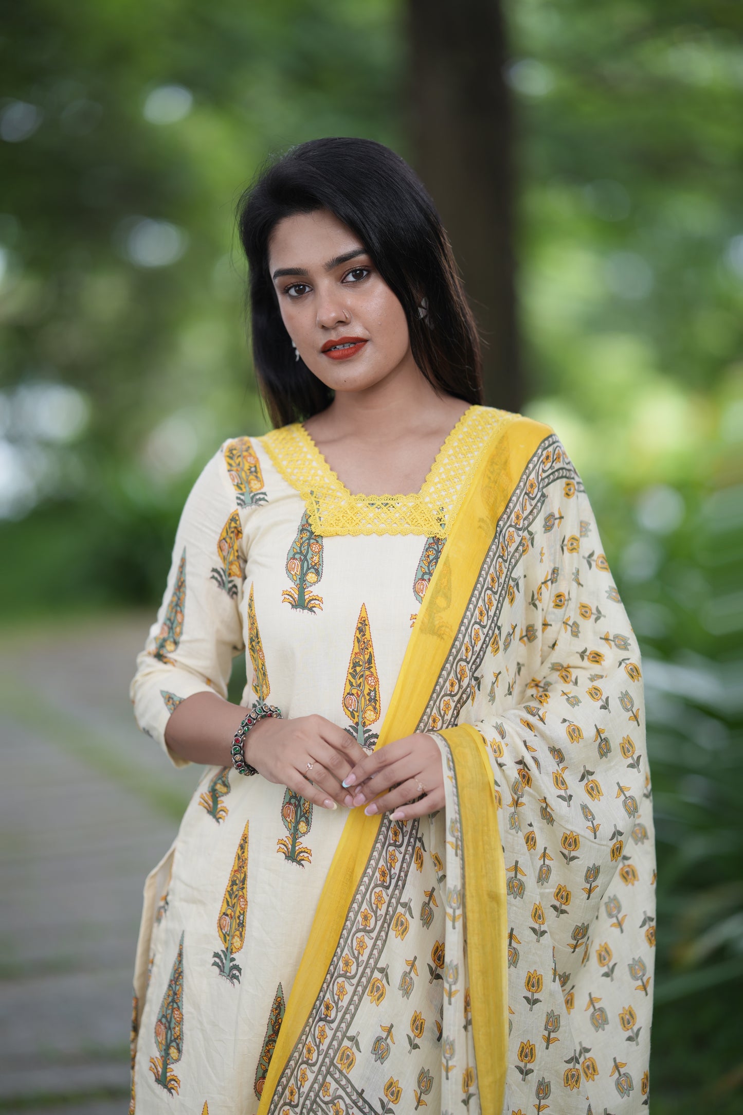 Ponnonam 2026 - Cotton Printed Suit Set