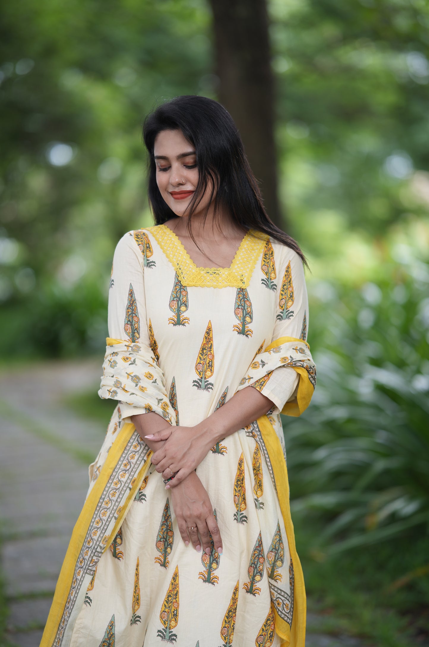 Ponnonam 2026 - Cotton Printed Suit Set