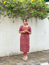 Ajrakh Printed Cotton Kurta and Pant Set