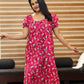 Minnie Mouse Printed Cotton Frock (Feeding Friendly)