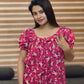 Minnie Mouse Printed Cotton Frock (Feeding Friendly)