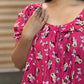 Minnie Mouse Printed Cotton Frock (Feeding Friendly)