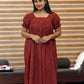 Red Polka Cotton Homewear (Feeding Friendly)