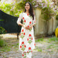 Red Floral Block Printed Kurta Set
