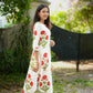 Red Floral Block Printed Kurta Set