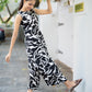 Black and White Abstract Printed Kurta Set