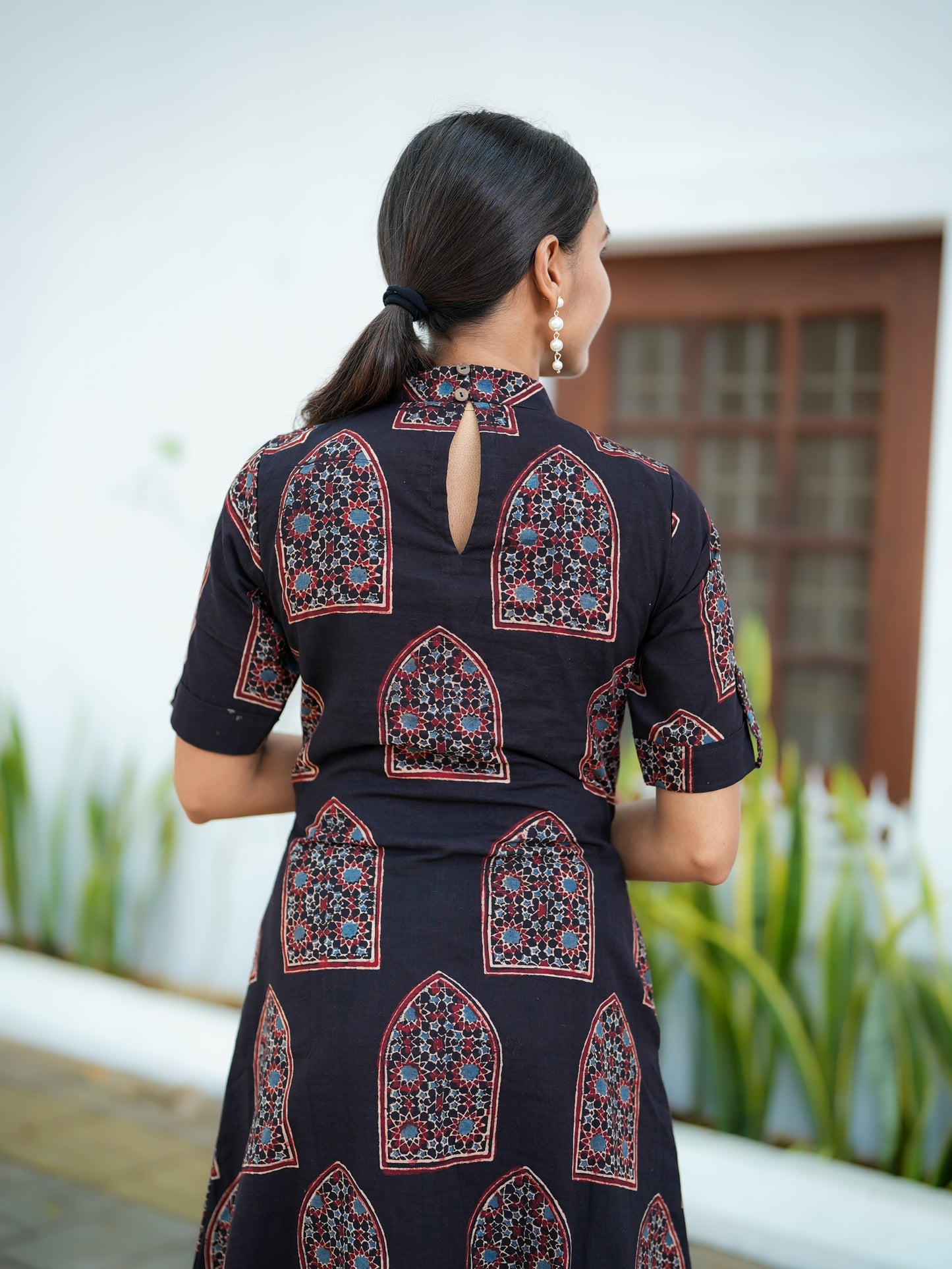 Contemporary Ajrakh Print Kurta and Pant Set