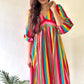 Candy Dress - Cotton Multicoloured Striped Dress