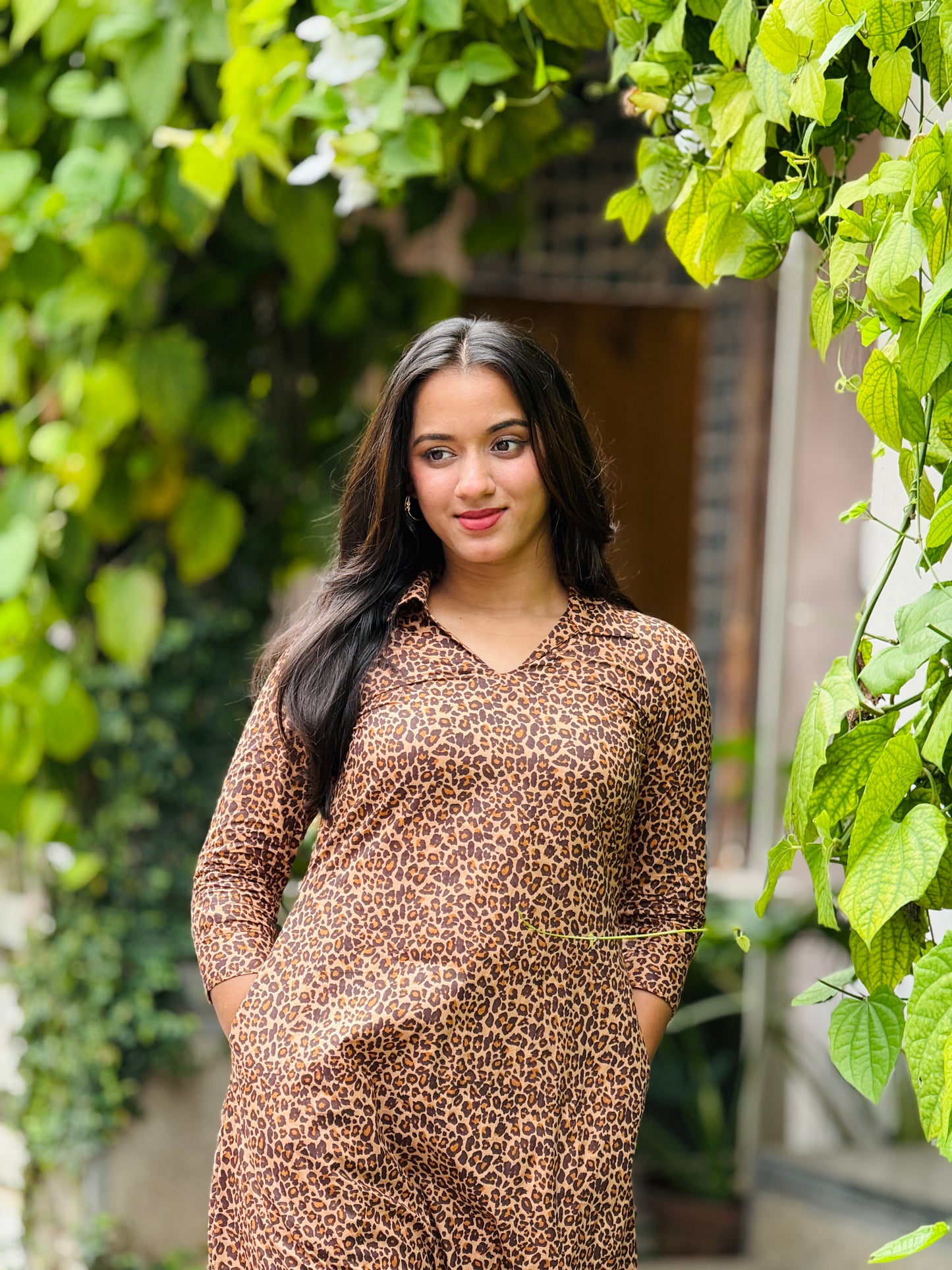 Safari Dress - Soft Cotton Printed Dress