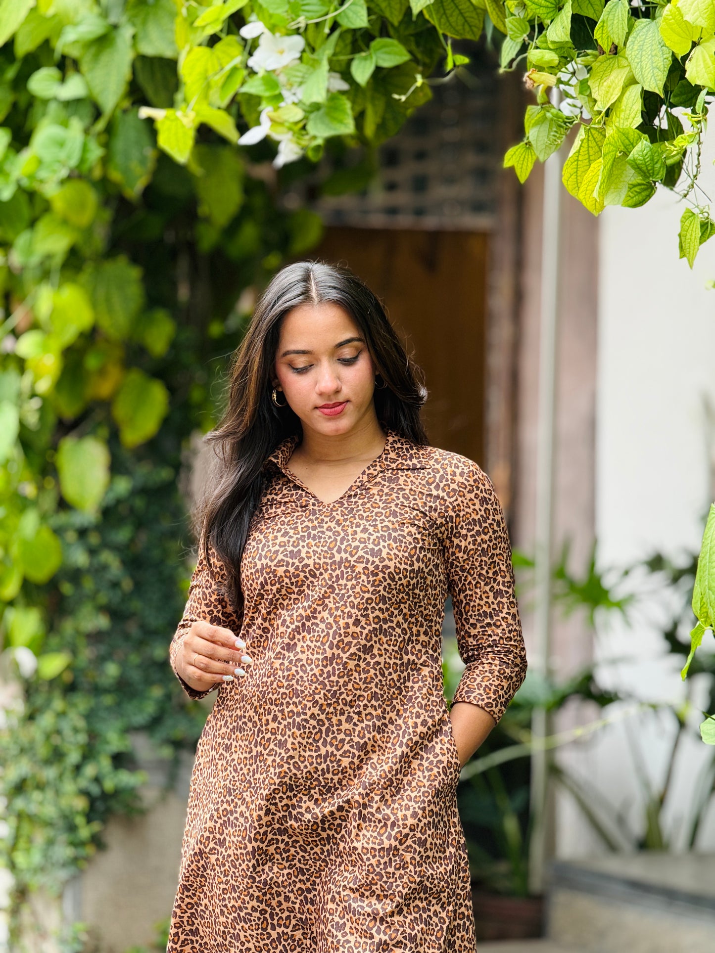 Safari Dress - Soft Cotton Printed Dress