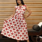 Pomegranate Printed Pleated Homewear (Maternity Friendly)