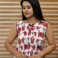 Pomegranate Printed Pleated Homewear (Maternity Friendly)