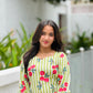 Cherry Dress - Cotton Tiered Dress