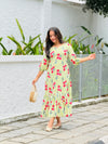 Cherry Dress - Cotton Tiered Dress