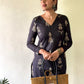 Black Tribal Printed Cotton Kurta and Pant Set