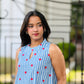 “BLUEY” Striped Heart Printed Dress