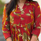 “KALAMKARI” Inspired Printed Flared Cotton Dress/Kurta