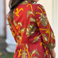 “KALAMKARI” Inspired Printed Flared Cotton Dress/Kurta