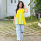 “LEMONY” Striped Short Kurti