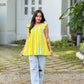 “LEMONY” Striped Short Kurti