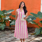 “Bloomline” Cotton Striped Dress