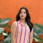 “Bloomline” Cotton Striped Dress