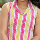 “Bloomline” Cotton Striped Dress
