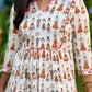 “Tribally Dress”- Cotton Flared Aline Dress