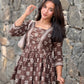 AHANYA - Cotton Peplum Top