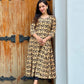 Kalamkari printed handworked Aline kurta