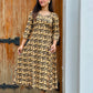 Kalamkari printed handworked Aline kurta