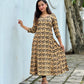 Kalamkari printed handworked Aline kurta