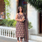 “Brownie” Cotton Halter neck Set with Dupatta
